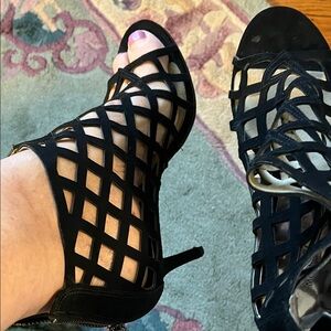 MICHAEL Michael Kors Black Caged Heels
